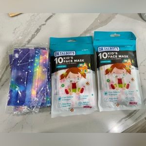 kids size disposable face masks NIP